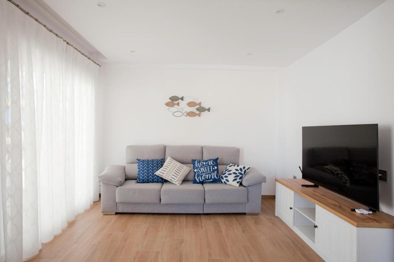 Acogedor Apartamento Junto Al Mar Oliva Bagian luar foto